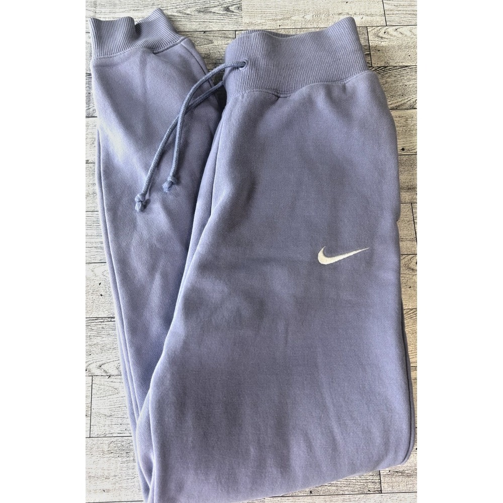 Nike Sportswear Phoenix‎ Fleece High-Waisted Purple Sweatpants Womens XS XSMALL